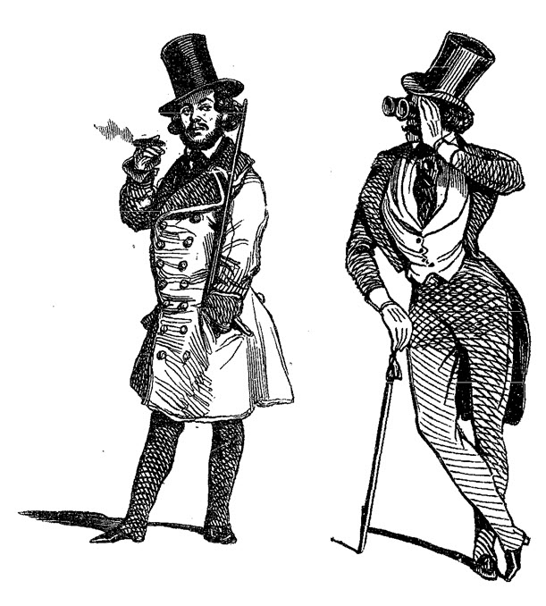 Louis Huart, Physiologie du flneur, Paris, Aubert et Cie, Lavigne, 1841, ill. d'Alophe, Daumier et Maurisset.